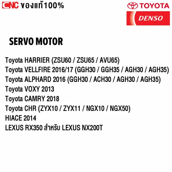 เซอร์โวมอเตอร์คุณภาพ DENSO